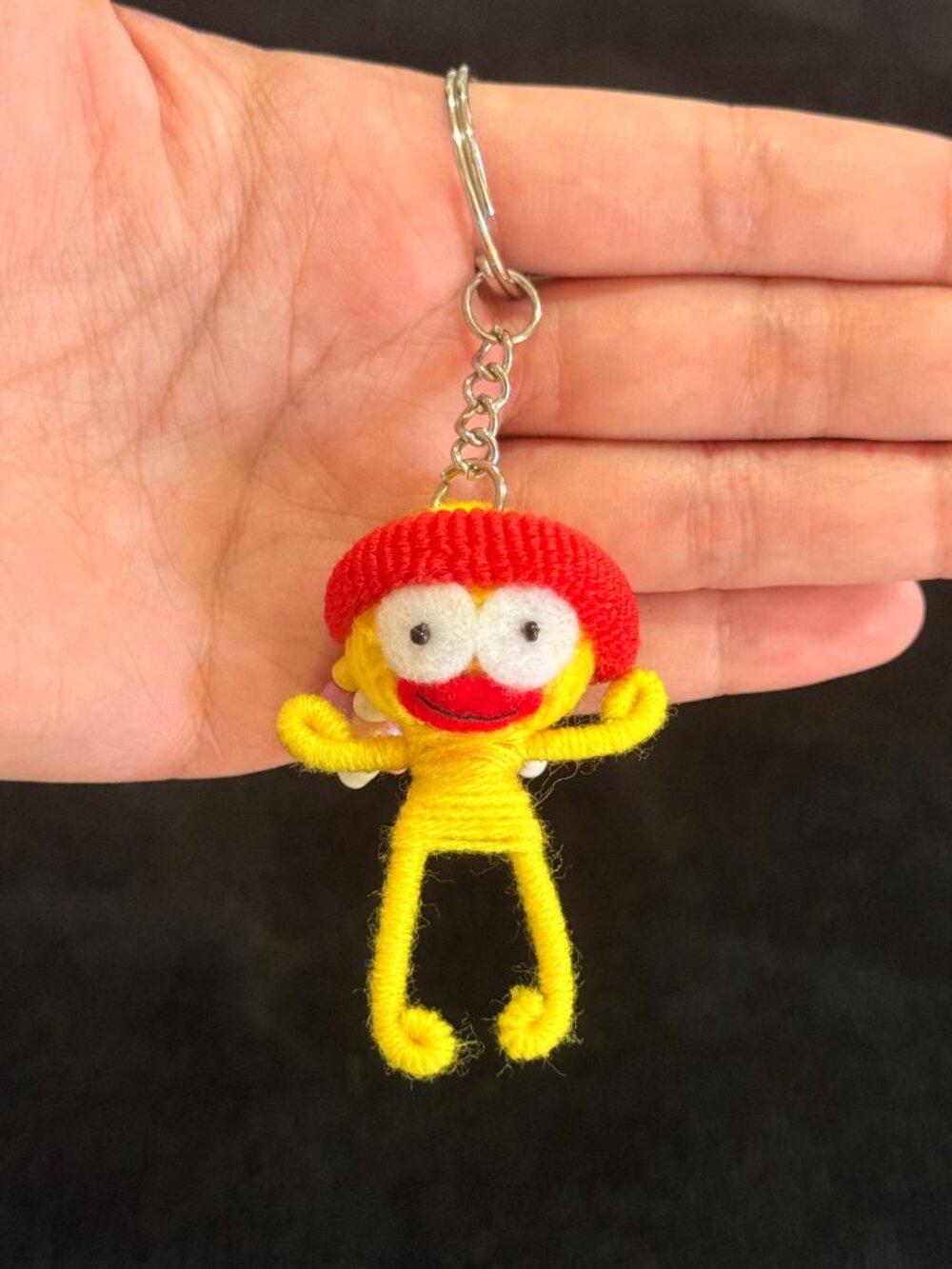 Voodoo Doll Handmade Little Person Keychain Bag Charm